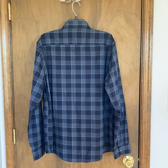 Apt 9 premier flex no iron plaid print button down shirt size L - Picture 13 of 17